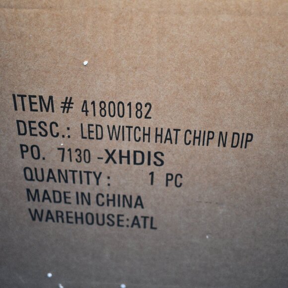 Mud Pie Halloween Collection Light-Up Witch Hat Chip N Dip #41800182 NWT Details - Picture 4 of 5